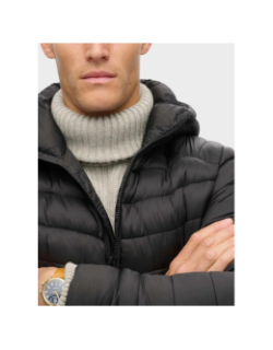 Veste matelassée à capuche fuji noir homme - Superdry