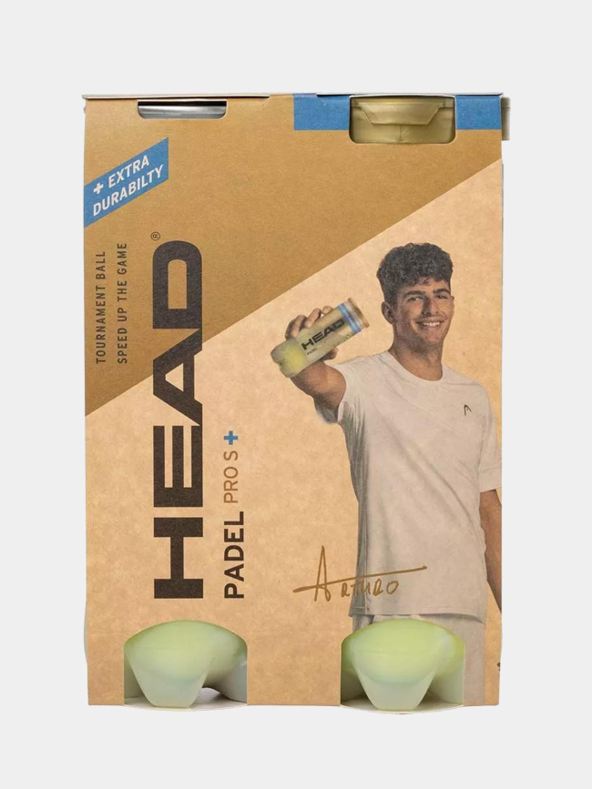 Pack de 2 tubes de 3 balles de paddle pro s+ jaune - Head