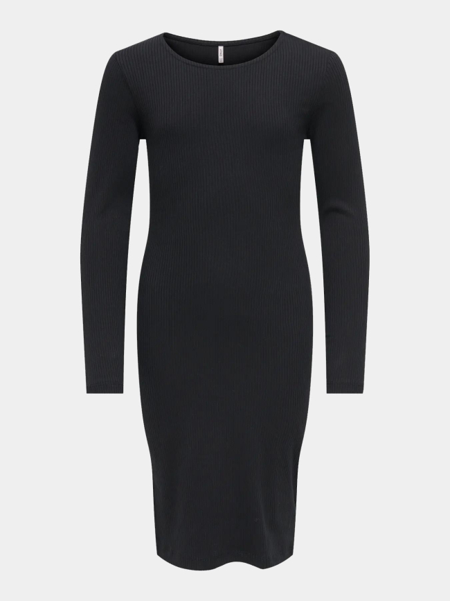 Robe mini côtelé belfast noir fille - Only