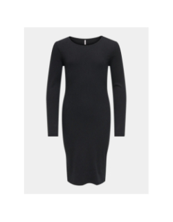 Robe mini côtelé belfast noir fille - Only