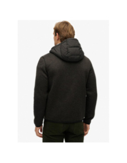 Veste bi-matière storm noir homme - Superdry