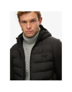 Veste bi-matière storm noir homme - Superdry