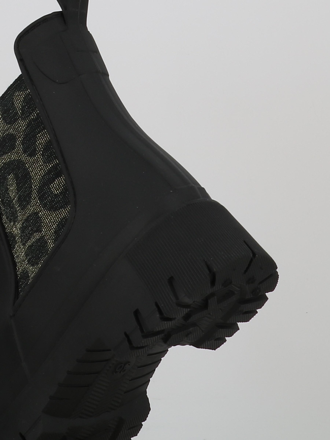 Boots imperméable lula léopard noir femme - Only