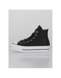 Converse chuck taylor all star lift cuir noir femme