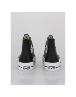 Converse chuck taylor all star lift cuir noir femme