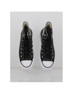 Converse chuck taylor all star lift cuir noir femme