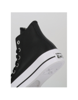 Converse chuck taylor all star lift cuir noir femme