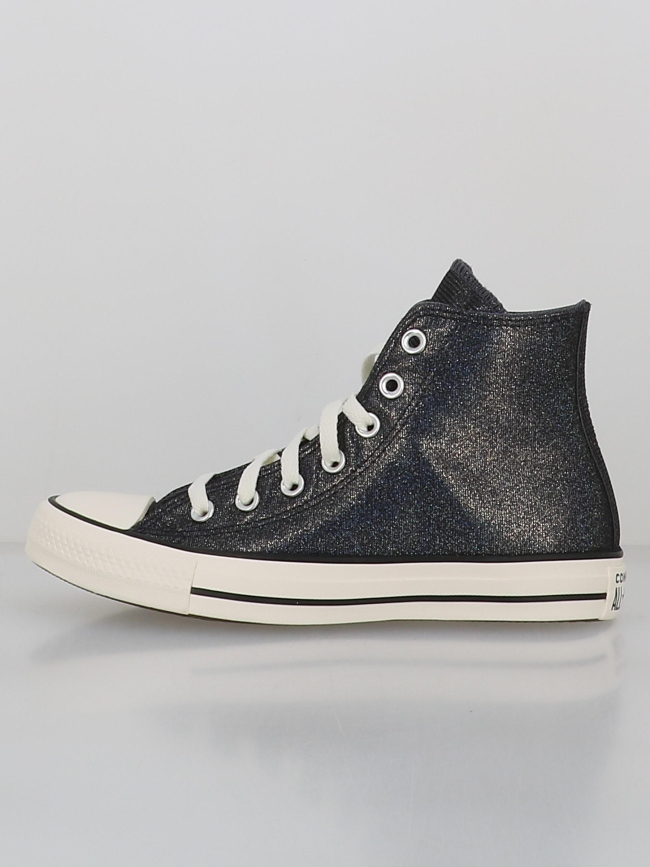 Converse montantes ctas pailleté bleu marine femme