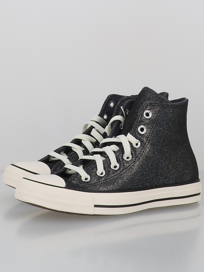 Converse montantes ctas pailleté bleu marine femme