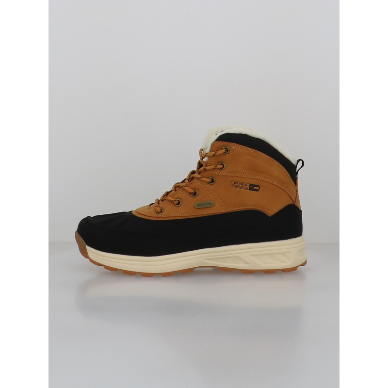 Bottes après-ski macedo camel noir homme - Elementerre
