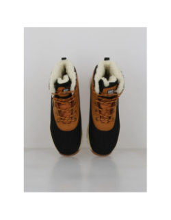 Bottes après-ski macedo camel noir homme - Elementerre