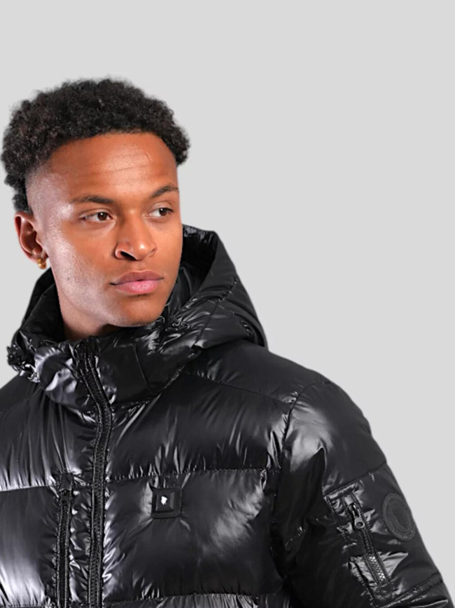 Doudoune chauffante california shiny noir homme - Comme Des Loups