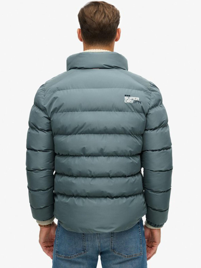 Doudoune sports bleu gris homme - Superdry
