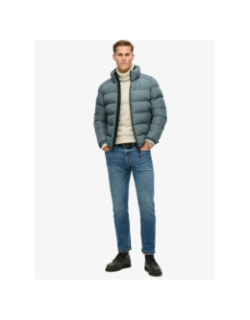 Doudoune sports bleu gris homme - Superdry