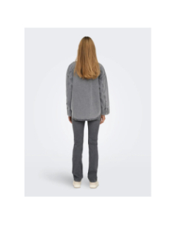 Veste en jean oversize sophie gris femme - Only