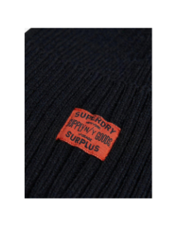 Bonnet en maille workwear noir homme - Superdry