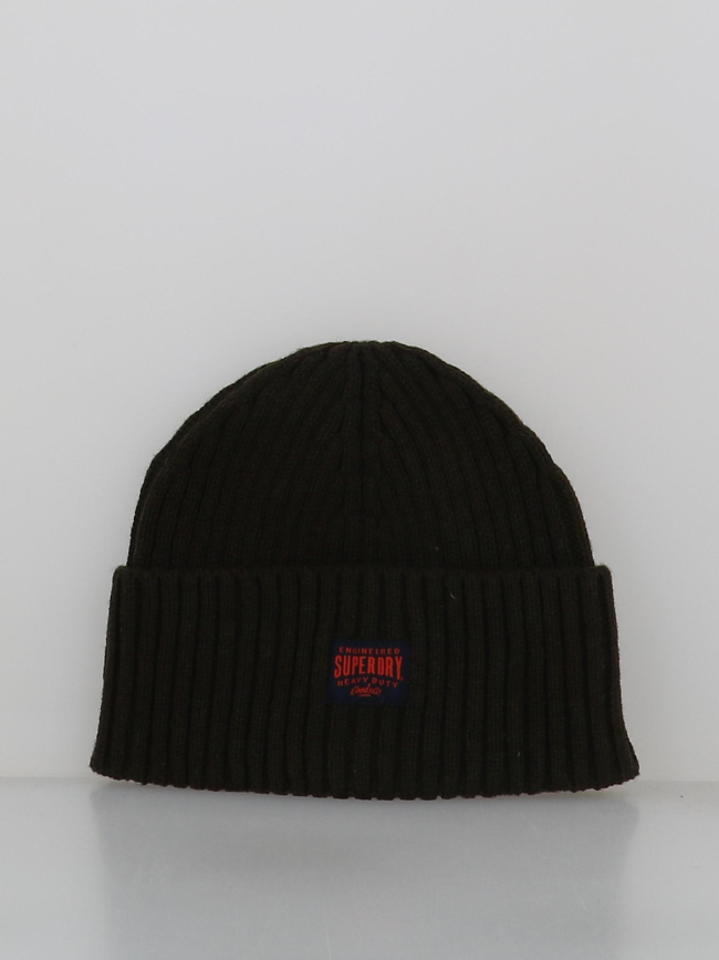 Bonnet en maille workwear kaki homme - Superdry