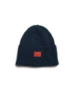 Bonnet en maille workwear bleu marine homme - Superdry