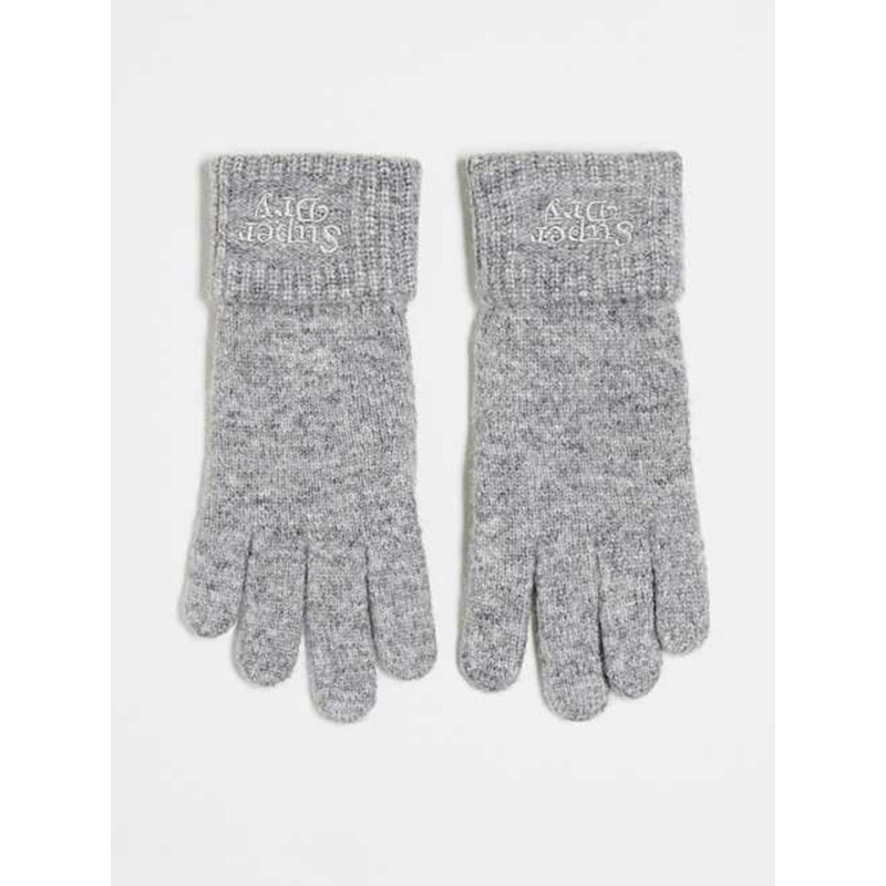 Gants en maille gris femme - Superdry