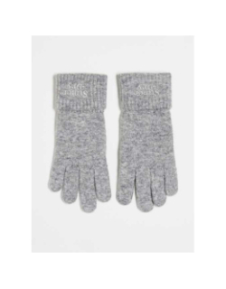 Gants en maille gris femme - Superdry
