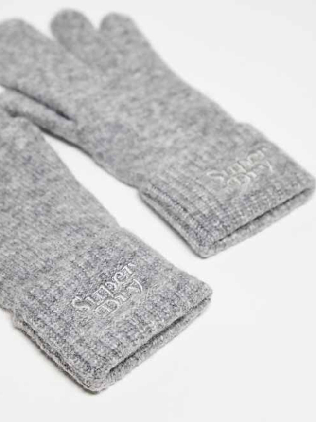 Gants en maille gris femme - Superdry