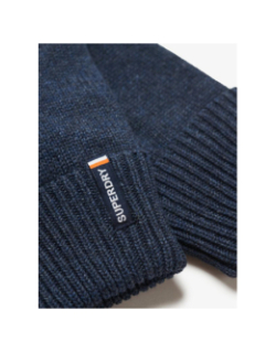 Gants en maille à logo essential bleu marine homme - Superdry