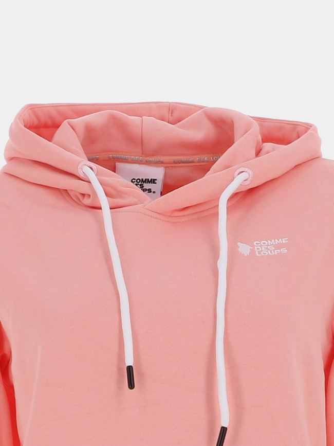 Sweat à capuche portland rose femme - Comme Des Loups
