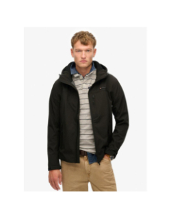 Veste softshell trekker à capuche noir homme - Superdry