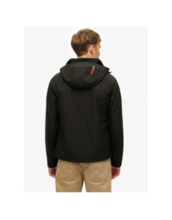 Veste softshell trekker à capuche noir homme - Superdry