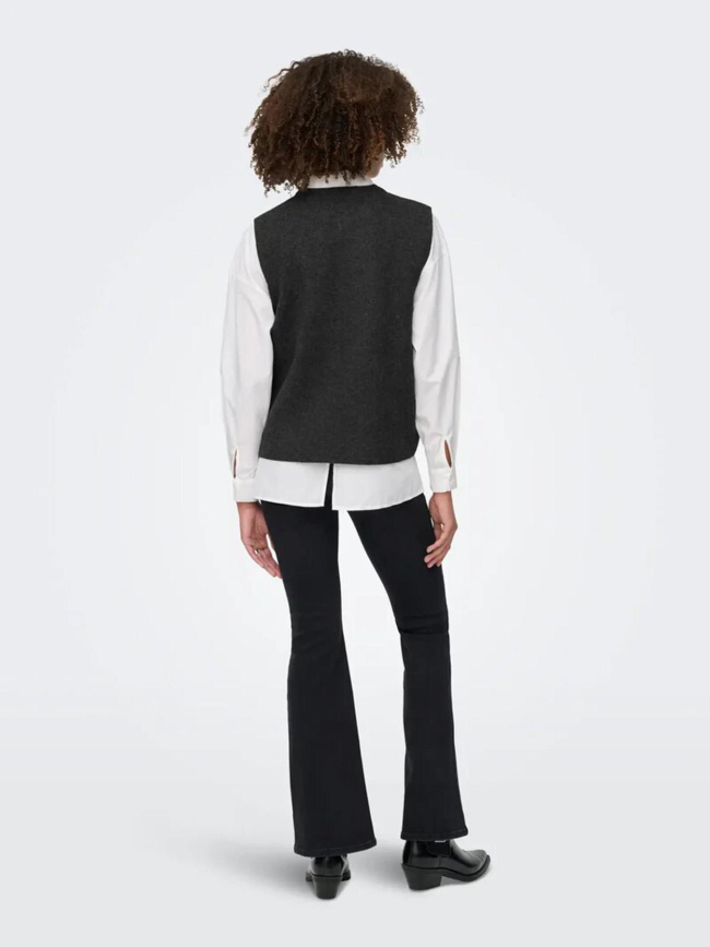 Gilet sans manche anneli gris anthracite femme - Only