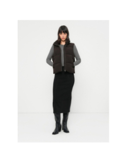 Doudoune sans manche velours côtelé debra noir femme - Vero Moda