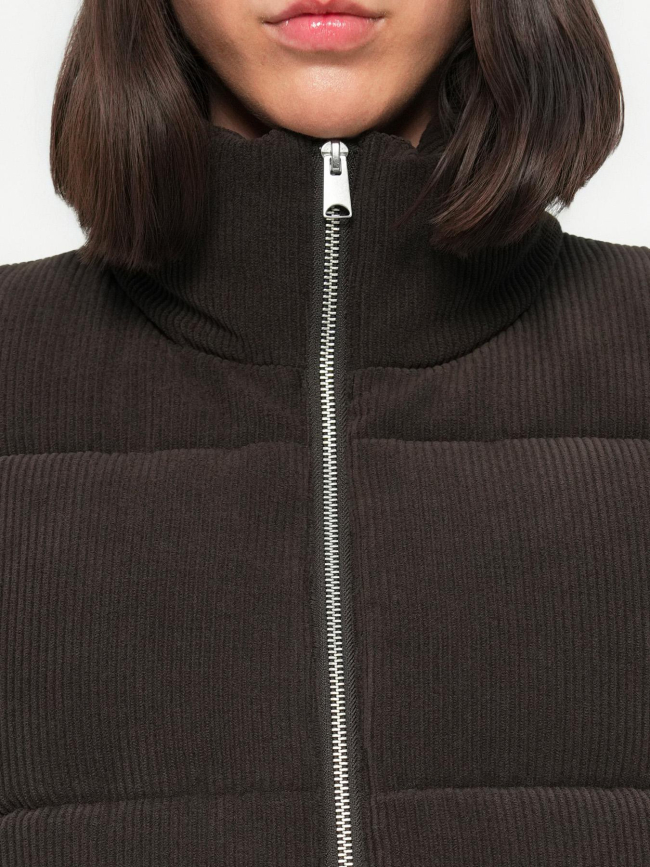 Doudoune sans manche velours côtelé debra noir femme - Vero Moda