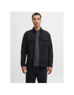 Chemise en coton regular fit jprayle noir homme - Jack & Jones