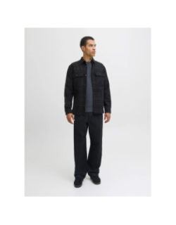 Chemise en coton regular fit jprayle noir homme - Jack & Jones