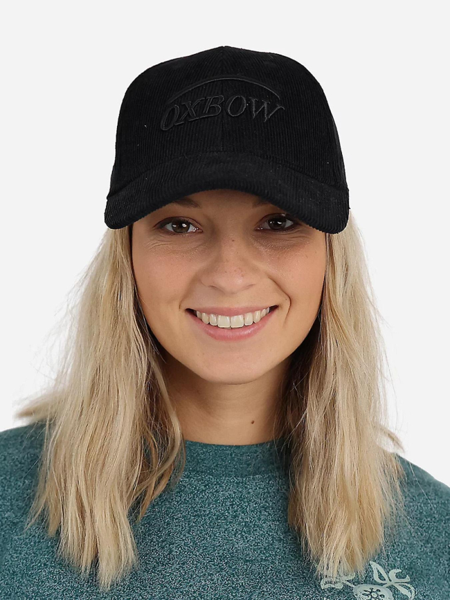 Casquette velours côtelé logo brodé noir - Oxbow