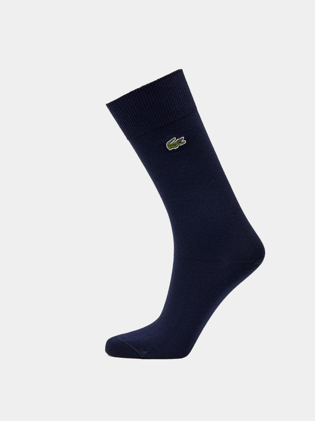 Pack de 3 paires de chaussettes montantes bleu marine homme - Lacoste