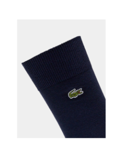 Pack de 3 paires de chaussettes montantes bleu marine homme - Lacoste