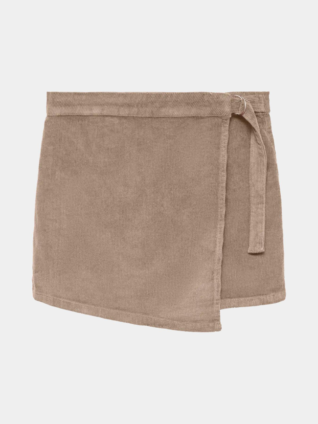 Jupe short velours côtelé vica marron femme - Vero Moda