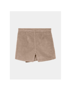 Jupe short velours côtelé vica marron femme - Vero Moda