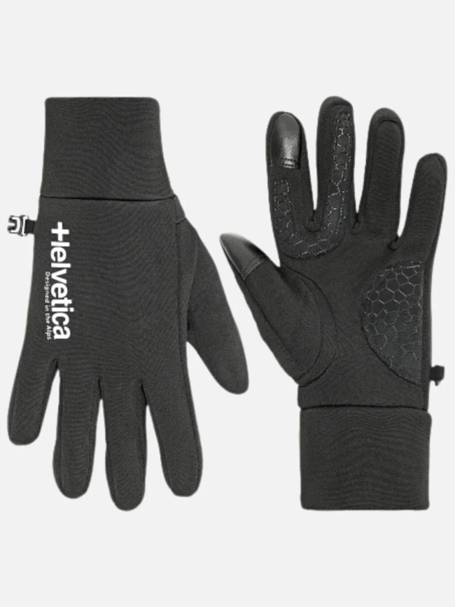 Gants speed noir homme - Helvetica