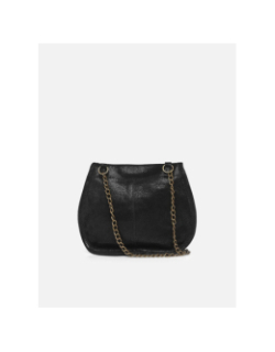 Sac bandoulière en cuir brillant pcjulia noir femme - Pieces