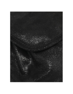 Sac bandoulière en cuir brillant pcjulia noir femme - Pieces