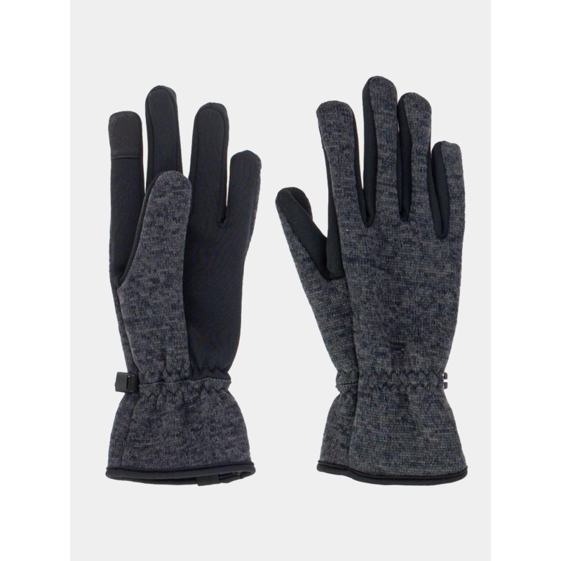 Gants d'hiver micro-polaire tactile noir - Elementerre