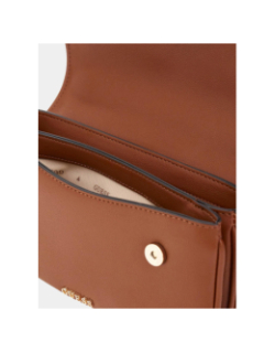 Sac bandoulière mini à aimant 93790 marron femme - Guess