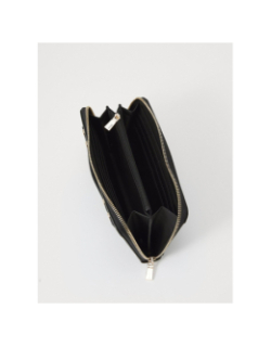 Portefeuille laurel medium large zip noir femme - Guess