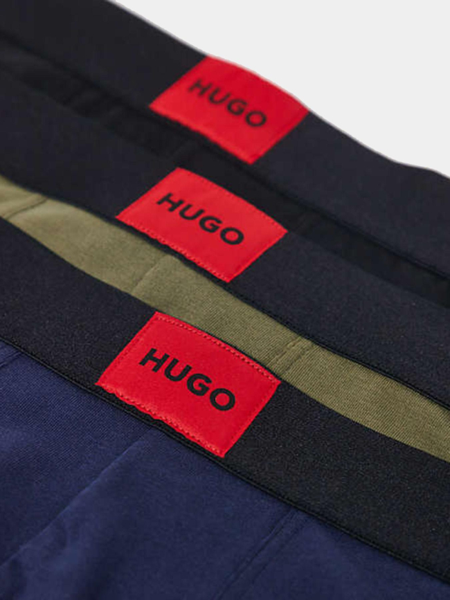 Pack de 3 boxers en coton galaxy noir bleu kaki homme - Hugo