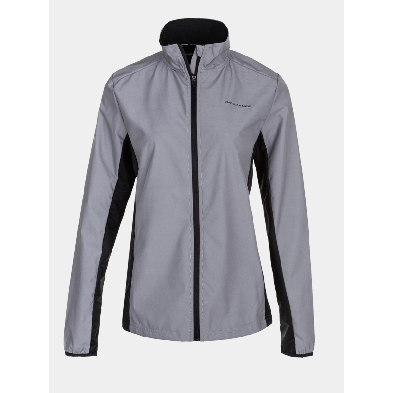 Veste de sport réfléchissante rumey gris femme - Endurance