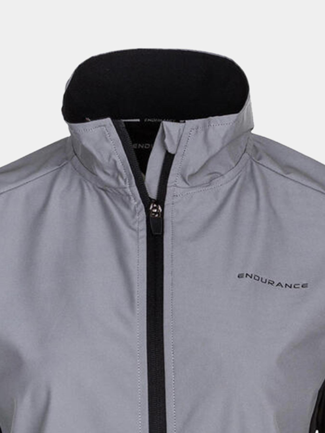 Veste de sport réfléchissante rumey gris femme - Endurance