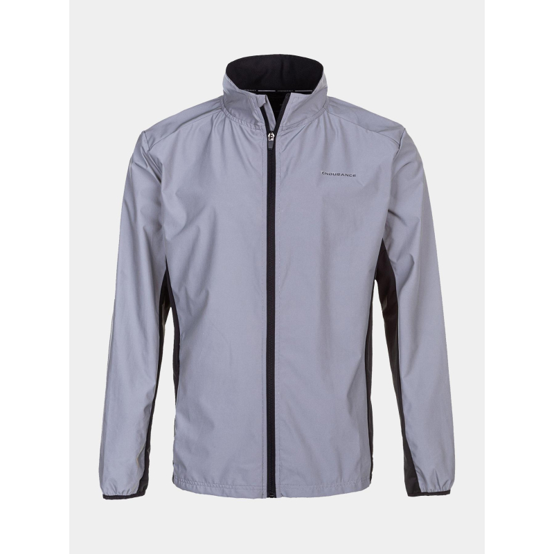Veste de running réfléchissante peelier gris homme - Endurance