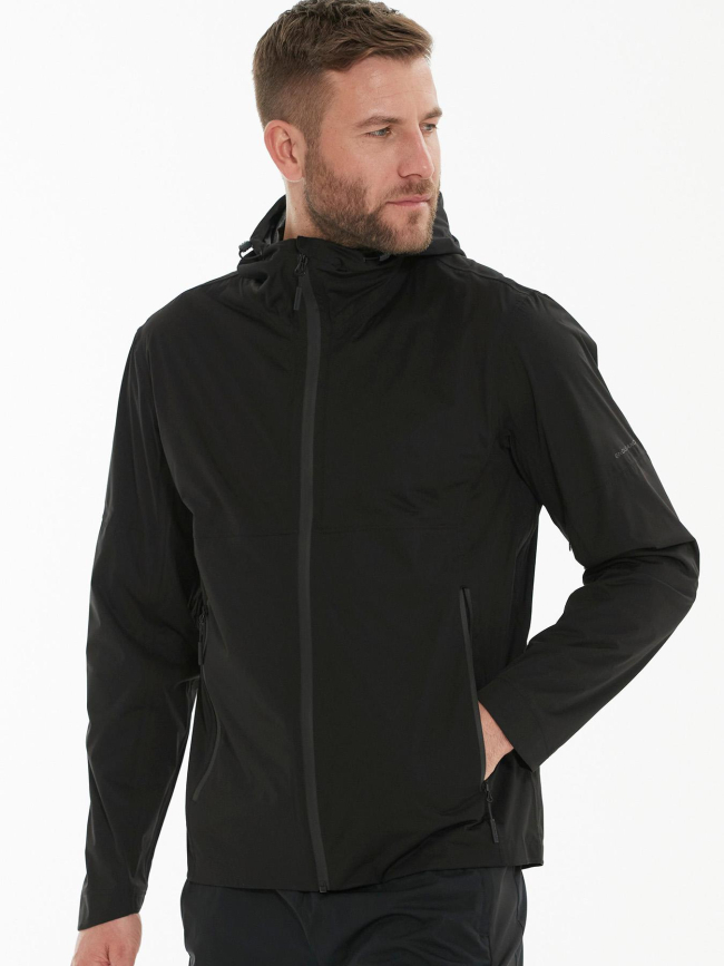 Veste imperméable de sport komint noir homme - Endurance